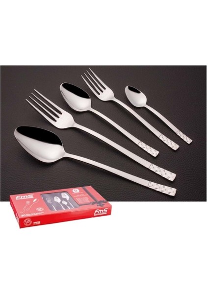 Luxury 30 Parça Kaşık Set (Elmas) 1 Adet