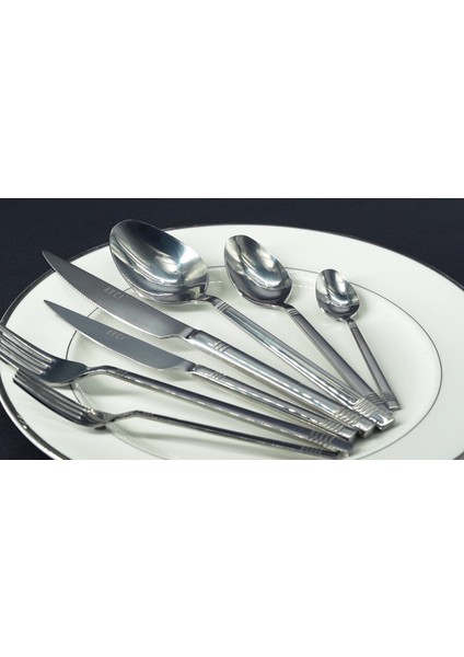 Luxury Duru 12 Adet Yemek Çatalı 18/10 Paslanmaz Çelik 1 Adet