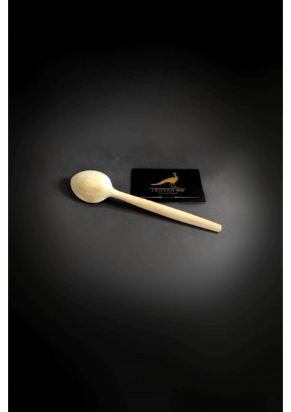 Luxury Hakiki Şimşir Tatlı Kaşığı (Mama Kaşığı) 1. Sınıf Şimşir Küçük Boy (17 Cm) Tahta Kaşık 1 Adet
