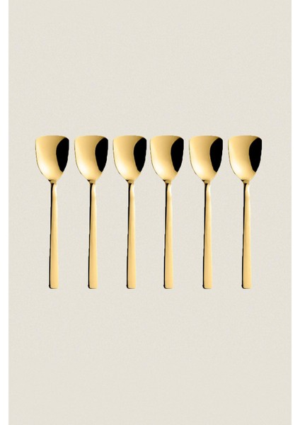 Luxury 6'lı Gold Tatlı Kaşığı 1 Adet