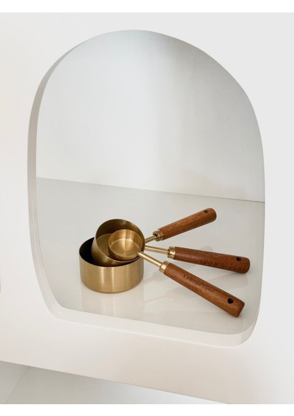 Luxury Ahşap Saplı 3’lü Metal Ölçü Kaşığı 1 Adet fiyatları