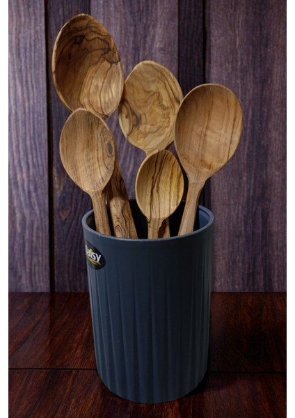 Luxury Zeytin Ağacı Kaşık Seti (5 Küçük Boy), Zeytin Ağacı El Yapımı Kaşık, Çeyizlik Kaşık Set, Ahşap Kaşık 1 Adet