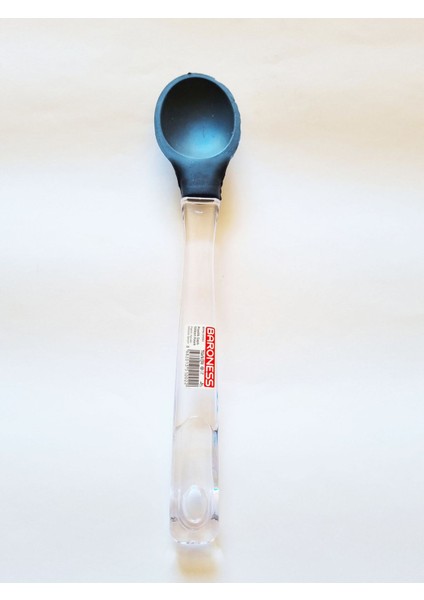 Luxury Akrilik Saplı Baroness Silikon Kaşık 30CM 1 Adet