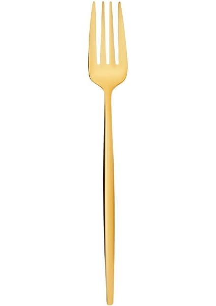 Luxury Orion Shiny Gold 30 Parça 6 Kişilik Çatal Kaşık Bıçak Seti 1 Adet
