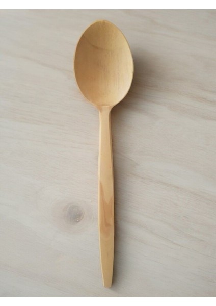 Luxury 27 cm 1 Adet Hakiki Şimşir Kaşık, Şimşir Yemek Kaşığı 1 Adet