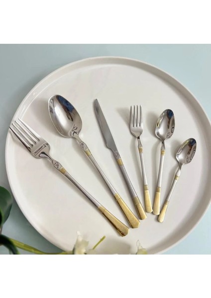 Luxury Saray Gold 12 Kişilik 72 Parça Çatal & Bıçak & Kaşık Takımı 1 Adet fırsatları