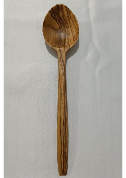 Luxury Zeytin Ağacı El Yapımı Tahta Kaşık 25 cm Orta Boy Ahşap Kaşık Zeytin 1 Adet 1 Adet