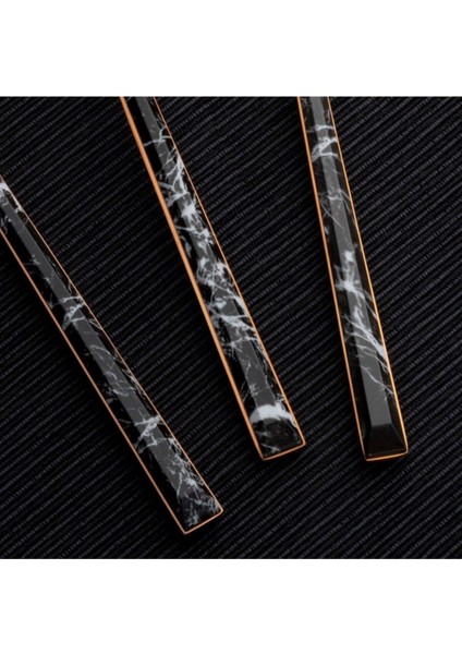 Luxury 36 Parça Modern Bronz Çatal Kaşık Bıçak Takımı Seti 6 Kişilik 1 Adet