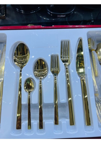 Luxury Gold Kaşık Seti 1 Adet