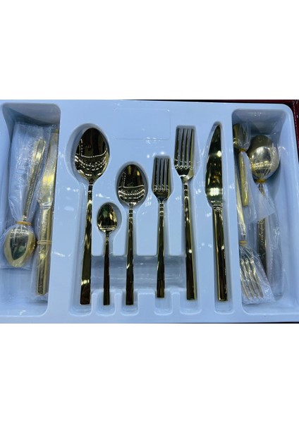 Luxury Gold Kaşık Seti 1 Adet