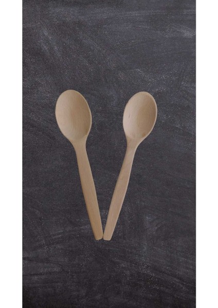 Luxury 2'li Kayın Yemek Gereçleri El Yapımı Tahta Kaşık (27CM) Cilasız Orta Boy Ahşap Tencere Kaşığı 1 Adet