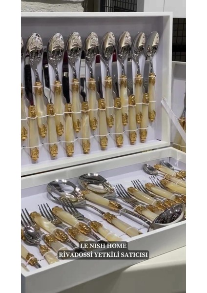 Luxury Giada Siyah 75 Parça Çatal Bıçak Seti 1 Adet fiyatları