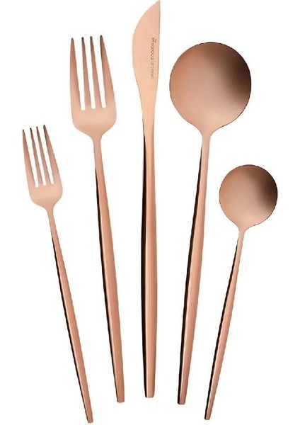 Luxury Orion Rosegold 30 Parça 6 Kişilik Çatal Kaşık Bıçak Seti 1 Adet modelleri
