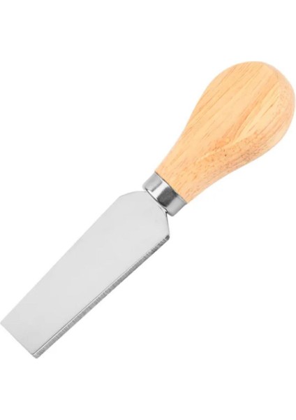 Luxury Bambu Saplı 4’lü Çelik Peynir Bıçağı Seti-Mini Bıçak, Tereyağı Bıçağı, Spatula ve Çatal 1 Adet modelleri