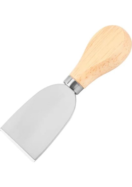 Luxury Bambu Saplı 4’lü Çelik Peynir Bıçağı Seti-Mini Bıçak, Tereyağı Bıçağı, Spatula ve Çatal 1 Adet indirimleri