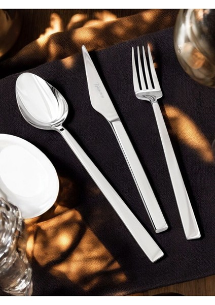 Luxury Nehir 84 Parça 12 Kişilik 304 Kalite Çatal Kaşık Bıçak Takımı 1 Adet