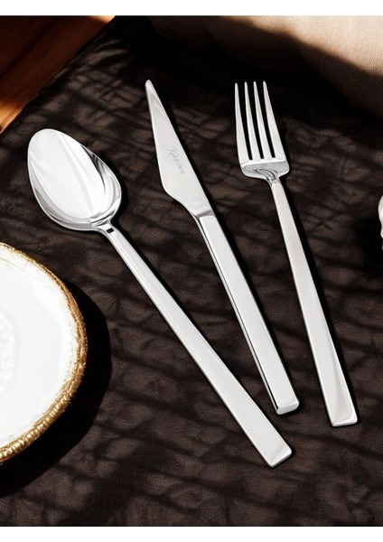 Luxury Nehir 84 Parça 12 Kişilik 304 Kalite Çatal Kaşık Bıçak Takımı 1 Adet indirimleri
