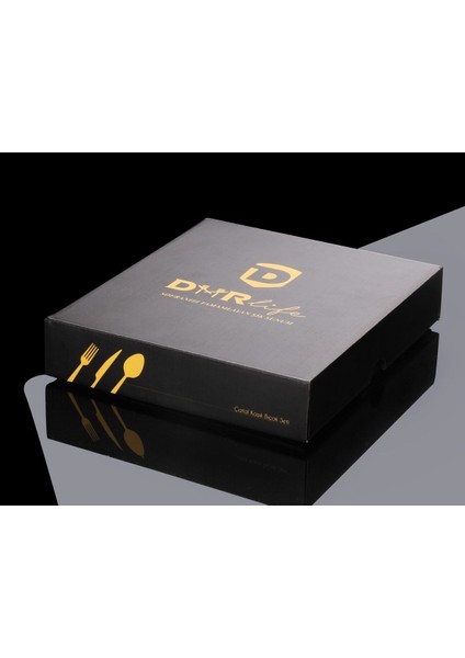 Luxury Dmr Life Elmas Golt 42 Prç Kaşık Çatal Set 1 Adet