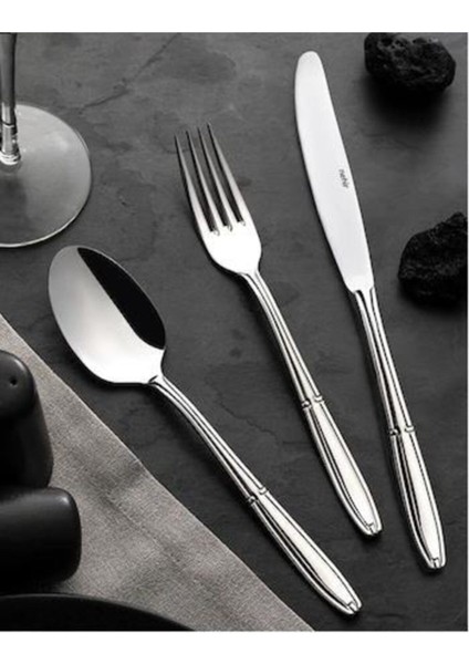 Luxury Buket Kaşık Çatal Takımı - 72 Prç. Kaşık Çatal Takımı Seti 6 Kişilik 1 Adet