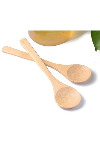 Luxury Ahşap Kaşık Tahta Kaşık Ahşap Tahta Baharat ve Bal Kaşığı 17 cm 1 Adet 1 Adet