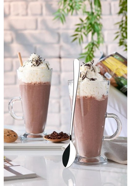 Luxury Kokteyl Cezve Kaşığı Krom 22 Cm, Mocca Latte Kaşığı, Paslanmaz Uzun Kaşık 1 Adet fiyatları