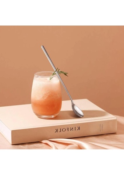 Luxury Kokteyl Cezve Kaşığı Krom 22 Cm, Mocca Latte Kaşığı, Paslanmaz Uzun Kaşık 1 Adet modelleri