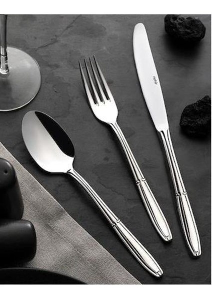 Luxury Buket Kaşık Çatal Takımı - 36 Prç. Kaşık Çatal Takımı Seti 6 Kişilik 1 Adet