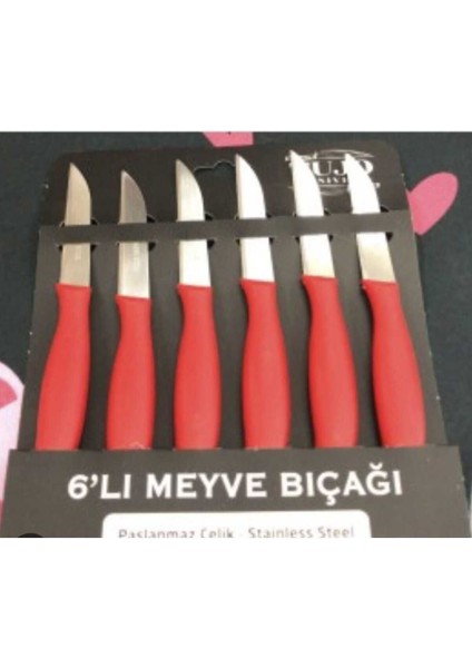 Luxury Tujo Paslanmaz Çelik 6'lı Meyve Bıçağı 1 Adet
