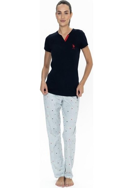 U.s Polo 20060 Bayan Kısakol Pijama Takımı