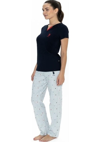 U.s Polo 20060 Bayan Kısakol Pijama Takımı modelleri
