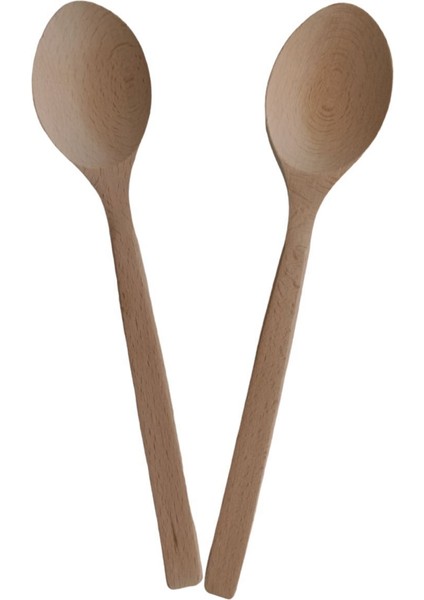 Luxury Ahşap 2'li 37CM | Geniş Ağızlı Ahşap Kayın Tahta Kaşık | Yemek Büyük Karıştırma Kaşığı 1 Adet fiyatları