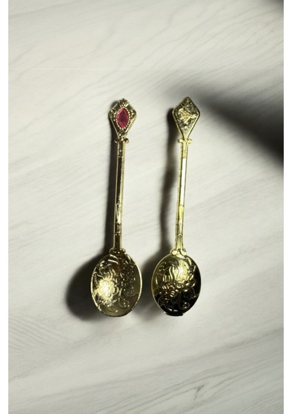 Luxury Kahverengi Etnik Motifli 6’lı Çay Kaşığı 1 Adet