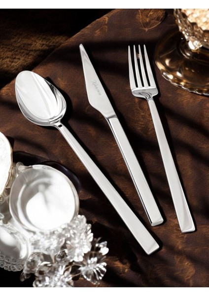 Luxury (Kibele) Sedir 84 Parça 12 Kişilik 304 Kalite Çatal Kaşık Bıçak Takımı 1 Adet indirimleri