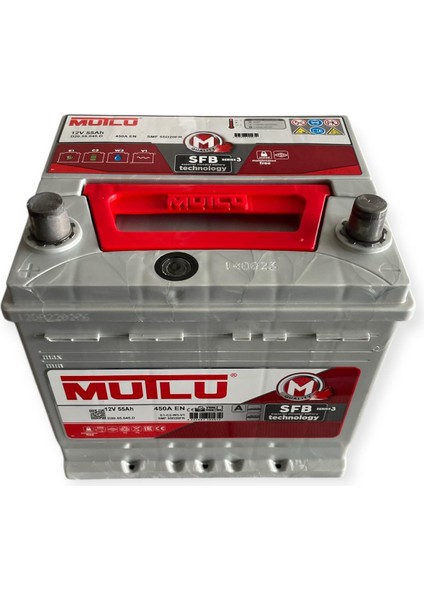 Mutlu Akü Ters Kutup 12V 55AH 450A En modelleri