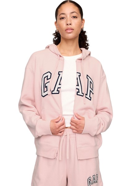 Logo Relaxed Fermuarlı Sweatshirt - 727433