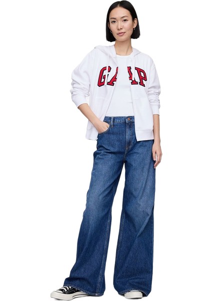 Logo Relaxed Fermuarlı Sweatshirt - 727433 fırsatları
