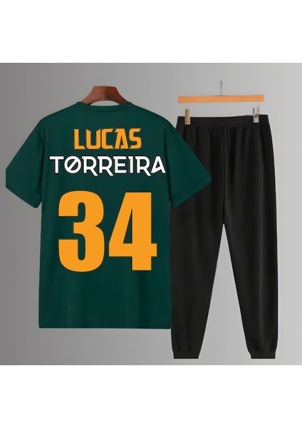 Lucas Torreira Futbolcu Sırt Forma Baskılı Unisex Tişört Regular Fit T-Shirt Eşofman Takımı