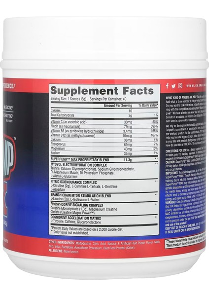 Super Pump Preworkout 40 Servis fiyatları
