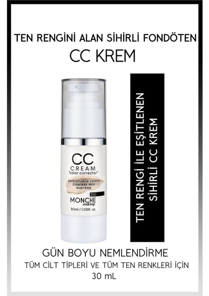 Luxury Makeup cc Krem 24 Saat Etkili 30 ml 1 Adet 1 Adet