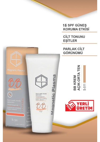 Luxury Tüm Cilt Tipleri Için - Bb Krem Açık-Orta Ten - SPF15 - 50ML 1 Adet