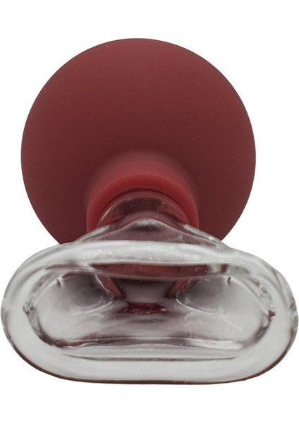 Silikon Vakumlu Yüz Cam Masaj Kupası Kırmızı modelleri