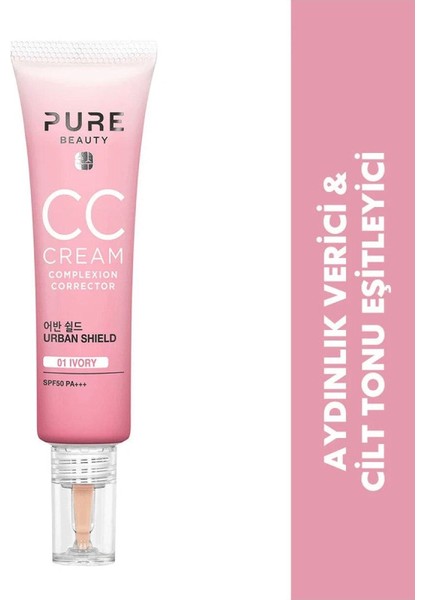 Luxury Doğal Görünümlü, Hafif cc Krem SPF50 Pa+++ Ivory 30 ml 1 Adet fiyatları