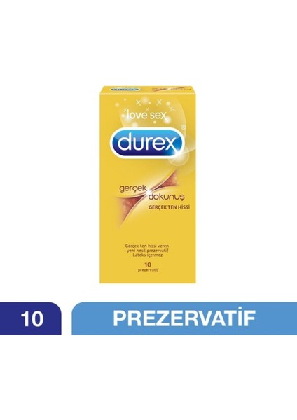 Prezervatif Gerçek Dokunuş Gerçek Ten Hissi 10'lu 1 Adet