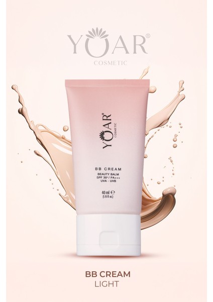 Luxury Bb Cream Beauty Balm 30 Spf /pa Uva Uvb Yüksek Kapatıcı-Hafif Yapılı 40ML Formül Lıght L 01 1 Adet