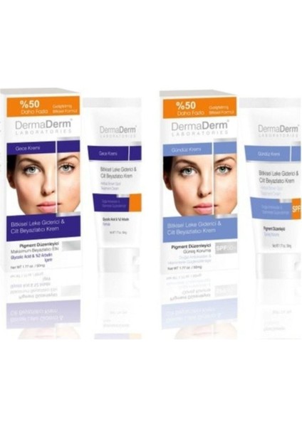 Luxury Dermderm Gece Kremi 100 gr Gündüz Kremi 100 gr 1 Adet