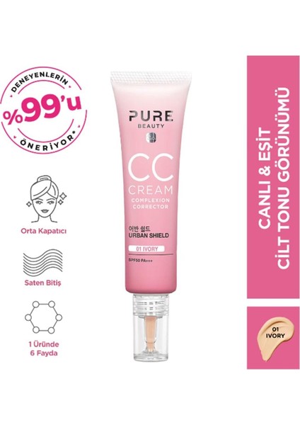 Luxury Bb Cream SPF50 Pa Ivory 30 ml 1 Adet