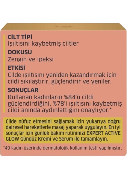 Luxury Expert Active Glow Yenileyici Gece Kremi 50 ml 1 Adet