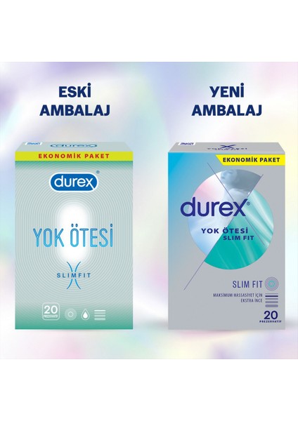 Yok Ötesi Slim Fit Ince Prezervatif 40'lı (20'li x 2 Adet) 1 Adet