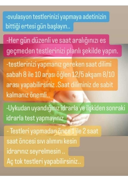 20 Adet Ovulasyon 4 Hamilelik Testi 1 Adet
