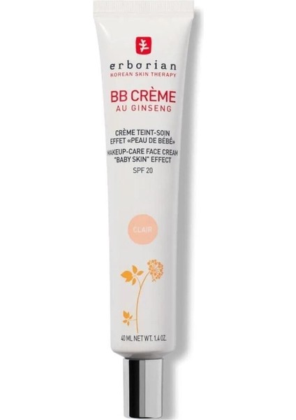 Luxury Ginseng Bb Cream SPF20 Baby Effect Bb Cream 40ML Clair New Series RENEWAL456 1 Adet